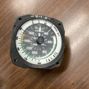Beechcraft Sundowner True Airspeed Indicator P/N 169-380102-1